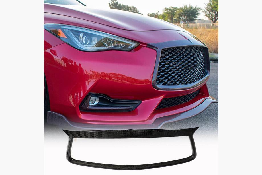 Infiniti Q50/Q60 2013–2024 Karbon okvir maske hladilnika (za Q60 2016-2022, Carbon) Image