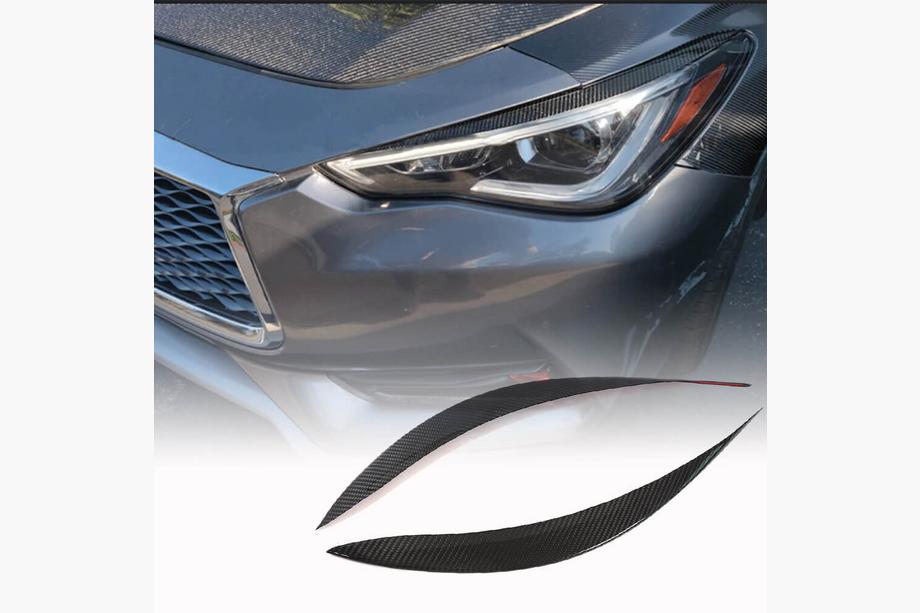 Infiniti Q50/Q60 2013–2024 Veke za žaromete (za Q60 2016-2022, karbon) Fotografija 1