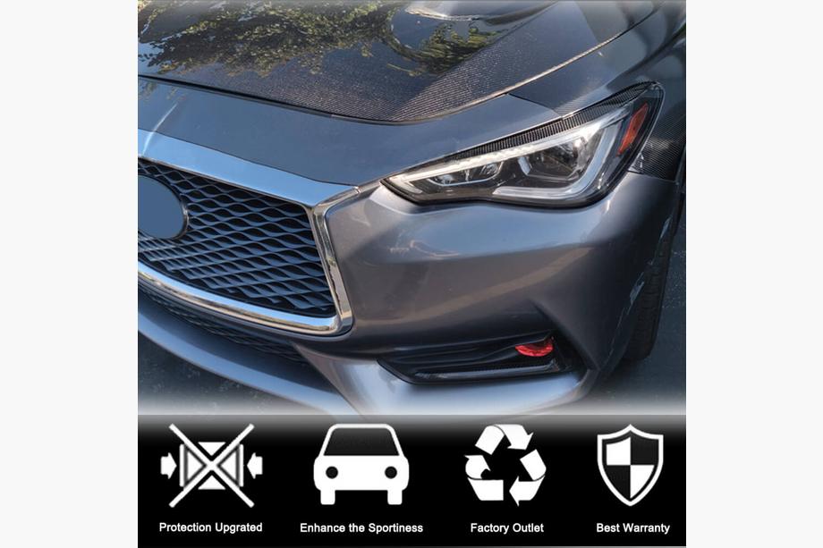 Infiniti Q50/Q60 2013–2024 Veke za žaromete (za Q60 2016-2022, karbon) Fotografija 4
