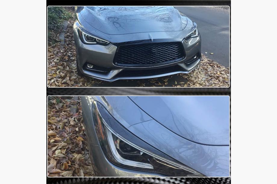 Infiniti Q50/Q60 2013–2024 Veke za žaromete (za Q60 2016-2022, karbon) Fotografija 6