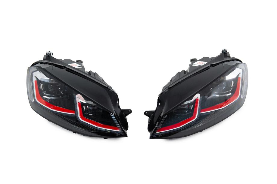 Volkswagen Golf 7/E-Golf 2012–2020 Sprednji žarometi Red FullLed (2012-2017, brez krmilnih enot, 2 kosa) Fotografija 1