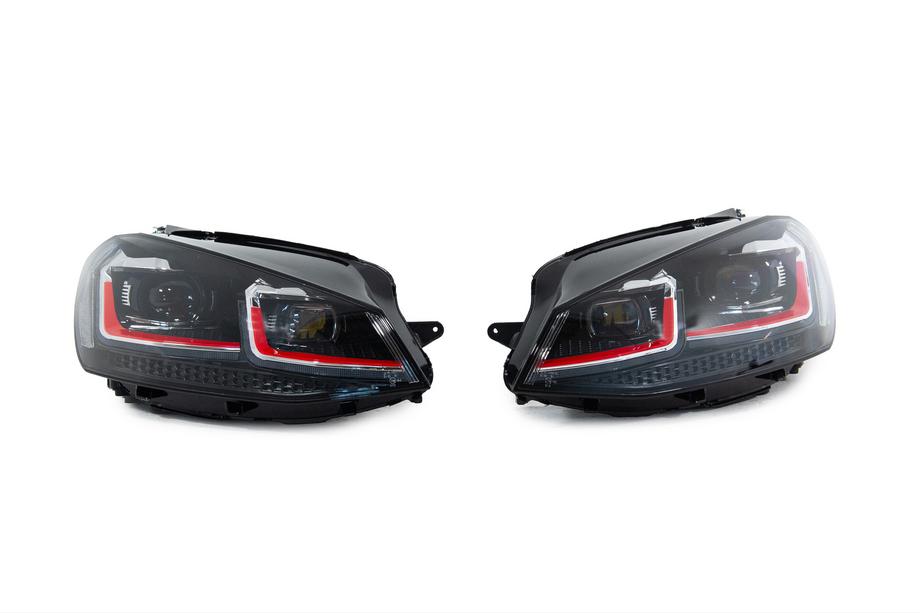 Volkswagen Golf 7/E-Golf 2012–2020 Sprednji žarometi Red FullLed (2012-2017, brez krmilnih enot, 2 kosa) Fotografija 2