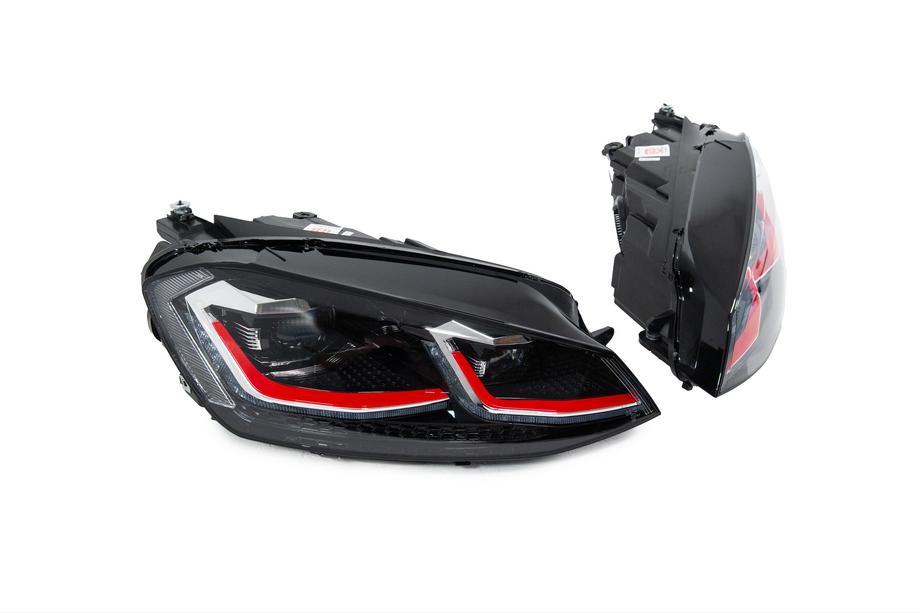 Volkswagen Golf 7/E-Golf 2012–2020 Sprednji žarometi Red FullLed (2012-2017, brez krmilnih enot, 2 kosa) Fotografija 5