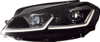 Volkswagen Golf 7/E-Golf 2012–2020 Sprednji žarometi Silver FullLed (2017-2020, 2 kos) fotografija 1