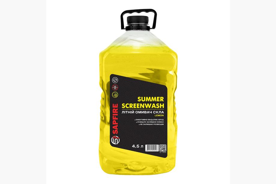 SAPFIRE Summer Screenwash poletna tekočina za pranje vetrobranskega stekla 4,5 l - limona Image