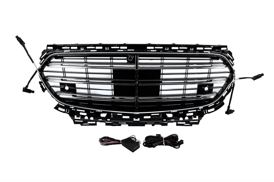 Mercedes E-class W214 2023– Sprednja maska v slogu W223 AMG-Line z LED Fotografija 2