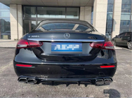 Mercedes Razred E W213 2016–2023 Zadnji difuzor z izpušnimi zaključki Silver (za Base, dizajn E63 2020-2024) fotografija 1