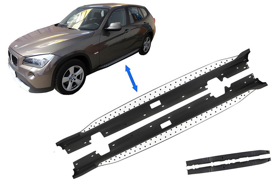 BMW X1 E84 2009–2015 Originalne stranske stopnice (2 kos, aluminij) Image