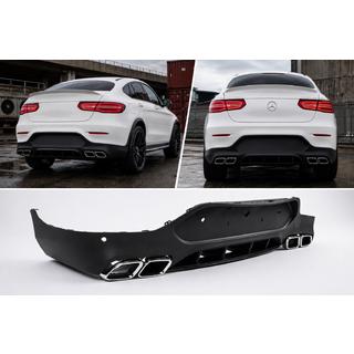 Zadnji difuzor z izpušnimi zaključki Silver (AMG63 dizajn) fotografija 1