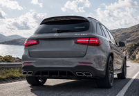 Mercedes GLC X253 2015–2022 Zadnji difuzor z izpušnimi zaključki Silver (AMG63 Design) fotografija 2