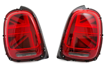 Mini Cooper F55/56/57 2014–2023 Zadnje LED luči v slogu Union Jack, rdeče (2 kos) fotografija 2