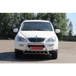 Prednji zaščitni lok WT003 (nerjaveče jeklo) SsangYong Kyron 2005–2014 fotografija 2