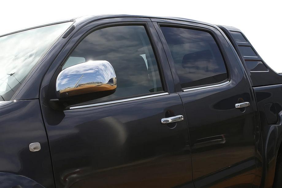Toyota Hilux 2006–2015 Okenske letve (4 kos, nerjaveče jeklo) OmsaLine - italijansko nerjavno jeklo Image
