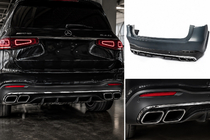 Mercedes GLS X167 2019– Zadnji odbijač z AMG difuzorjem GLS63 fotografija 1