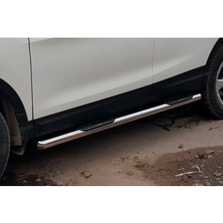 Stranske zaščitne cevi (2017-2021, 2 kos, nerjavno jeklo) Nissan Qashqai 2014–2021 fotografija 2