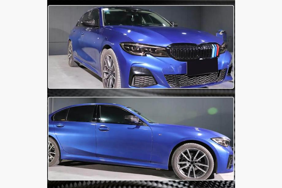 BMW serija 5 G30/G31 2017–2023 Pokrovi ogledal M-Look suhi karbon Fotografija 3