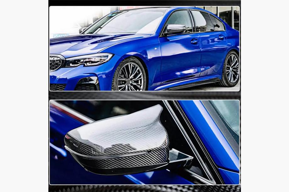 BMW serija 5 G30/G31 2017–2023 Pokrovi ogledal M-Look Karbon V2 Fotografija 8