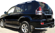 Toyota Land Cruiser Prado 120 2002–2009 Zadnji kotniki AK003 (2 kosa, nerjavno jeklo) fotografija 1