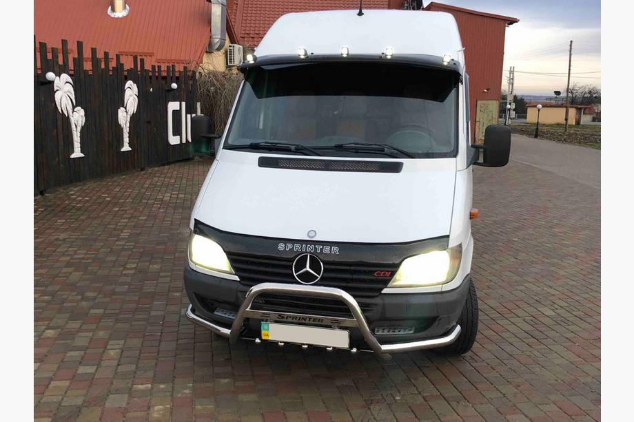 Mercedes Sprinter W901/902/903/904/905 1995–2006 Prednji zaščitni lok Exclusive (nerjavno jeklo) Fotografija 4