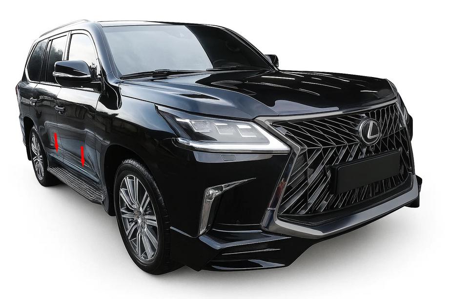 Lexus LX570/450d 2008–2022 Pokrovi za letve BlackEdition (za 2016+) Image