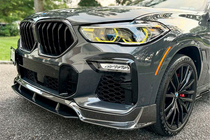 BMW X6 G06 2019–2027 Sprednja lip spojlerja odbijača Carbon V1 (za M-Sport, 2018-2022) fotografija 1