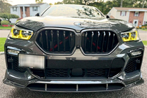 BMW X6 G06 2019–2027 Sprednja lip spojlerja odbijača Carbon V1 (za M-Sport, 2018-2022) fotografija 2