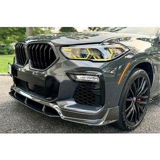 Sprednja lip spojlerja odbijača Carbon V1 (za M-Sport, 2018-2022) BMW X6 G06 2019–2027 fotografija 1