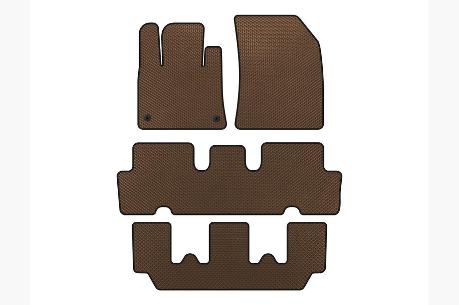 Citroen C-4 Picasso 2013–2022 EVA preproge za kabino V1 (3 vrste, rjave) Image