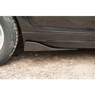 Univerzalni Flap nastavki za bočne pragove tip B (2 kosa, črna sijaj, ABS plastika) fotografija 1
