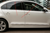 Volkswagen Jetta 2011–2018 Zgornje letve stekel 6 kos, nerjaveče jeklo fotografija 1