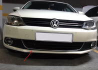 Volkswagen Jetta 2011–2018 Kromirana letev ("nasmeh") za sprednji odbijač U 2011-2014 (nerjavno jeklo) fotografija 1