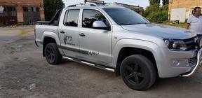 Volkswagen Amarok 2010–2022 Stranske cevi (2 kos, nerjaveče jeklo) fotografija 9