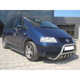 Prednji zaščitni lok WT003 (nerjaveče jeklo) Volkswagen Sharan 1995–2010 fotografija 3