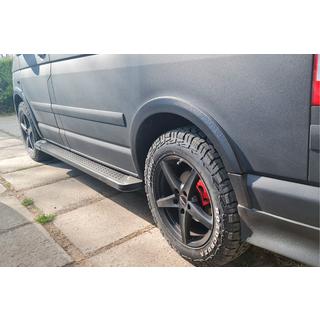 Stranske stopnice Allmond Black (2 kos, aluminij) Volkswagen T5 Transporter 2003–2010 fotografija 4