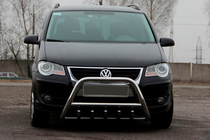 Volkswagen Touran 2003–2010 Prednji zaščitni lok WT003 (nerjaveče jeklo) 60 mm, z napisom fotografija 1