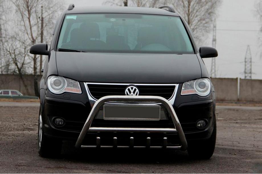 Volkswagen Touran 2003–2010 Prednji zaščitni lok WT003 (nerjaveče jeklo) 60 mm, z napisom Image