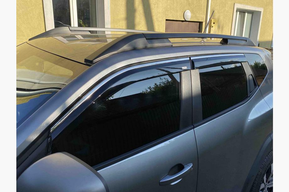 Renault Duster 2024– Vetrni deflektorji oken s kromirano letvico (4 kos, Niken) Image