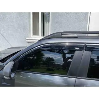 Vetrni deflektorji oken s kromirano letvico (4 kos, Niken) fotografija 4