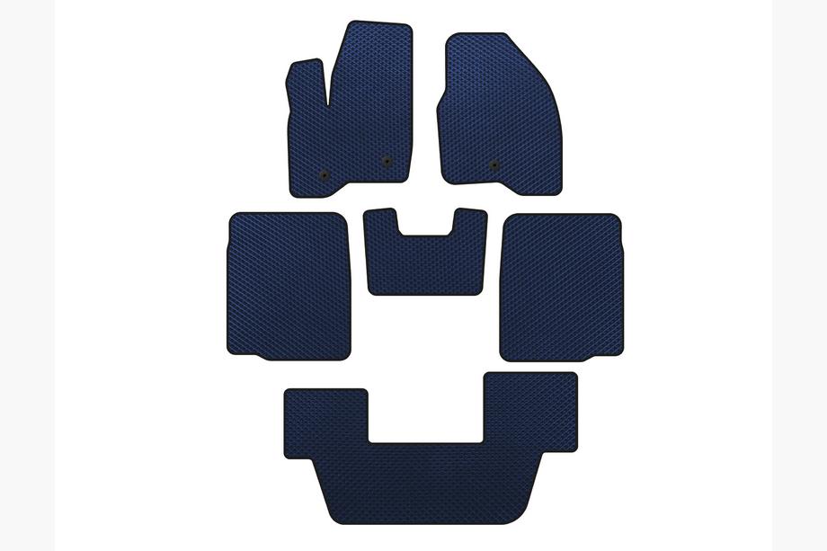Ford Explorer 2011–2019 EVA preproge za notranjost (3 vrste, 2011-2015, modra) Image