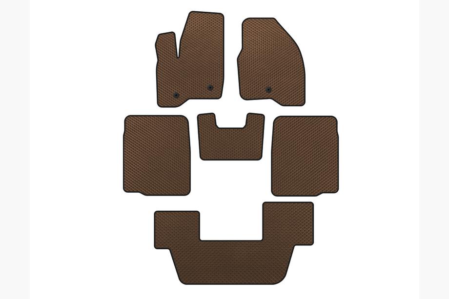 Ford Explorer 2011–2019 EVA preproge za avto (3 vrste, 2011-2015, rjava) Image