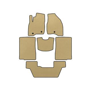 EVA talne preproge za avto (2015-2017, 3 vrste, 7-sedežni, bež)