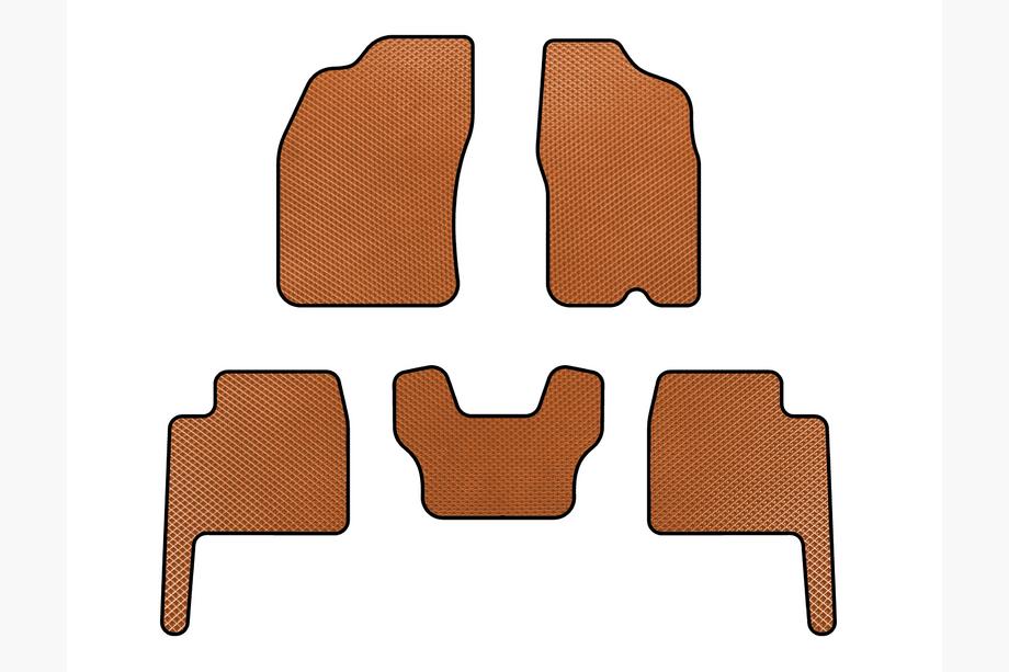 Dodge Durango 2004–2009 EVA talne preproge (Oranžna) Image