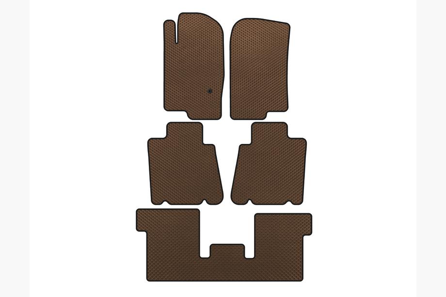 Ford Explorer 2001–2005 EVA tepihi za kabino (3 vrste, rjavi) Image