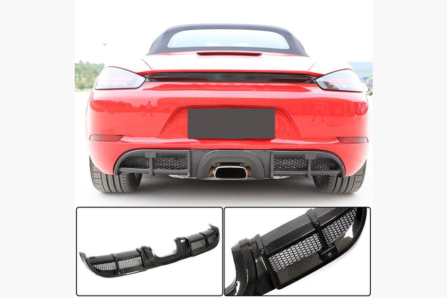 Porsche Boxster/Cayman 982 (718) 2016– Difuzor zadnjega odbijača V1 (2016-2019, karbon) Image