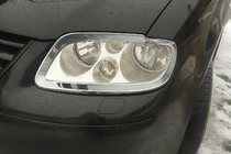 Volkswagen Caddy 2004–2010 Nerjaveči okrasni pokrovi za žaromete (2 kosa) fotografija 1