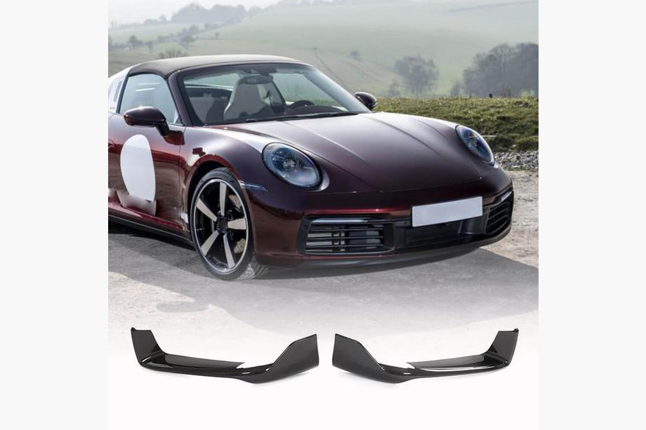 Porsche 911 (992) 2018– Flapi sprednjega odbijača Flap (za Carrera 4 S 4S, karbon) Fotografija 1