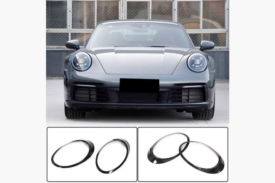 Porsche 911 (992) 2018– Pokrovi žarometov (karbon) Image