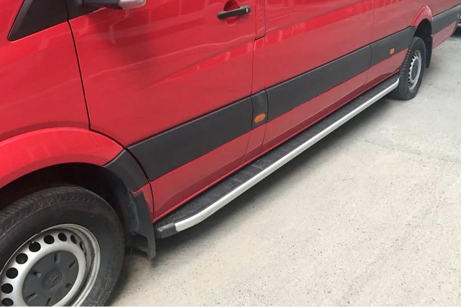 Volkswagen Crafter 2006–2016 Stranske stopnice Fullmond (2 kos, aluminij) Image