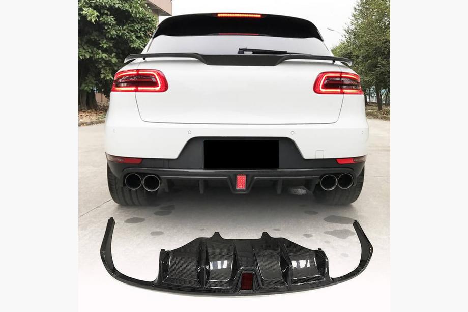 Porsche Macan 2014–2024 Difuzor zadnjega odbijača V2 (2014-2021, karbon) Image
