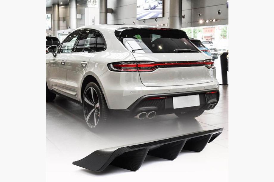 Porsche Macan 2014–2024 Difuzor zadnjega odbijača V1 (2021+, karbon) Image